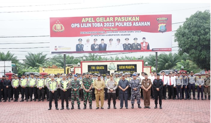  Wakil Bupati Asahan Ikuti Apel Gelar Pasukan Operasi Lilin 2022