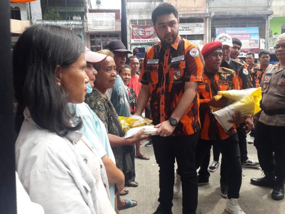  Jelang Nataru, PAC Pemuda Pancasila Medan Area Salurkan 300 Paket Sembako