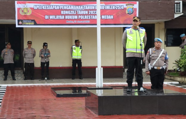  Polrestabes Medan Turunkan 624 Personel Amankan Tahun Baru Imlek 2574