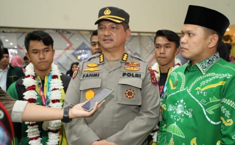 Raih Juara Umum Lima Besar, Polda Sumut Sambut Kontingen Porseni PWNU di Kualanamu 