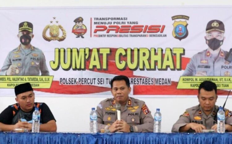  Jumat Curhat, Wakapolrestabes Medan Terima Kritikan dari Warga Desa Sidodadi