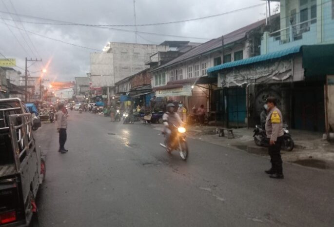 Polsek Galang Laksanakan Giat Strong Point Antisipasi Kemacetan dan Gangguan Kamtibmas