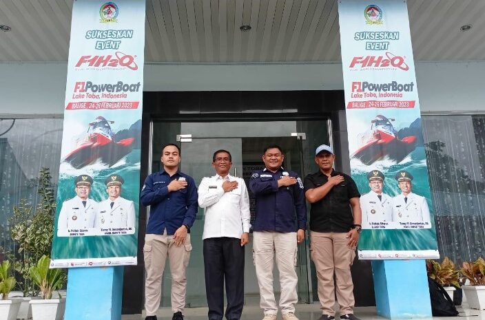 Persiapan Event Internasional F1H20, Kasubbid Penmas Poldasu Kunjungi Diskominfo Kab. Toba