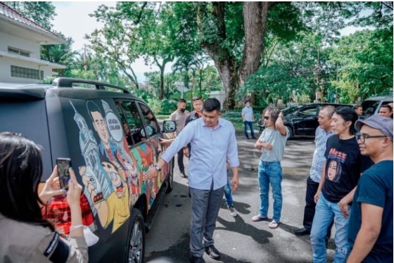  Tertarik Mobil Dinas Bobby Nasution Dilukis Mural, Lambert: Saya Akan Beri Contoh Ini Kepada Pemerintah Belanda