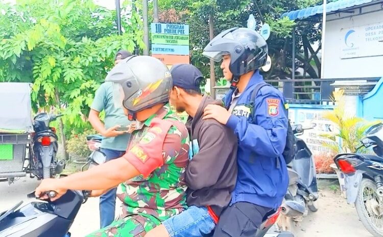 Sering Ancam Ibu Kandung dan Bikin Onar di Kampung, Anak Durhaka Diboyong ke Polsek Indrapura