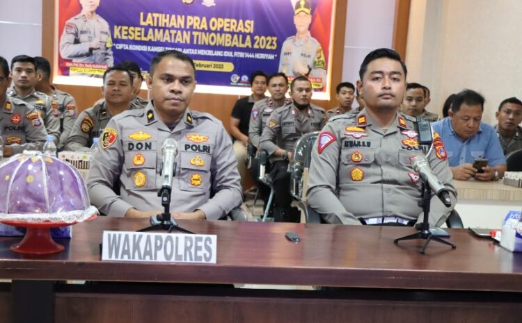 Wakapolres Bersama Personel Polres Morowali Gelar Latihan Pra Operasi Secara Virtual