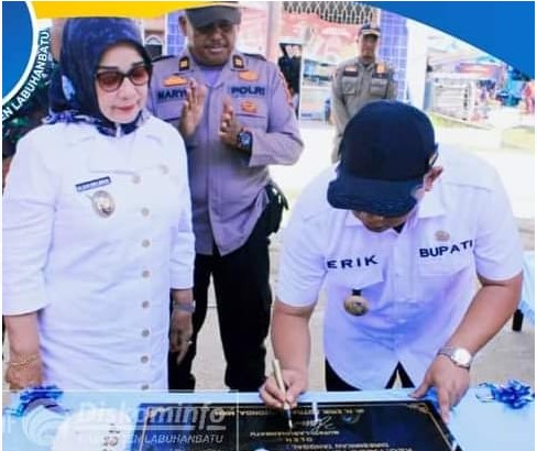 Bupati dan Wabup Labuhanbatu Resmikan Pasar Tradisional Labuhan Bilik