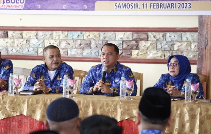  Bupati Labuhanbatu Buka Rapat PRK-DPK Unit Korpri Tahun 2023 di Samosir