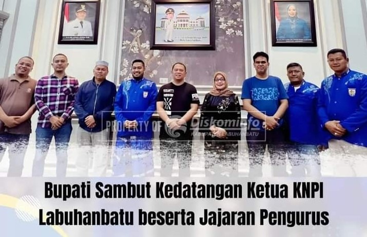  Pererat Silaturahmi Jelang Pelantikan, KNPI Disambut Bupati dan Wabup Labuhanbatu di Rumdis