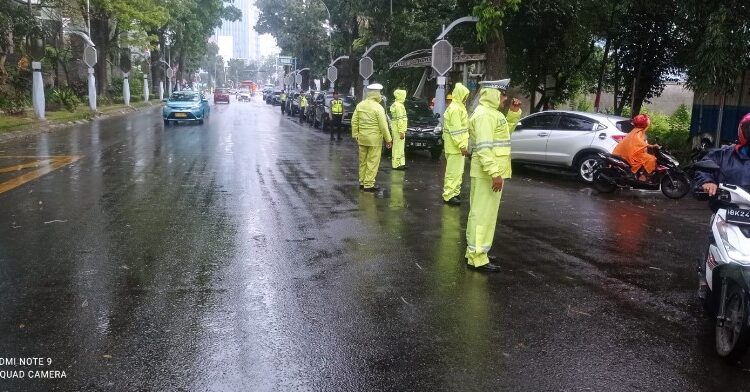  Polrestabes Medan PAM Jalur Dalam Kunker Presiden RI