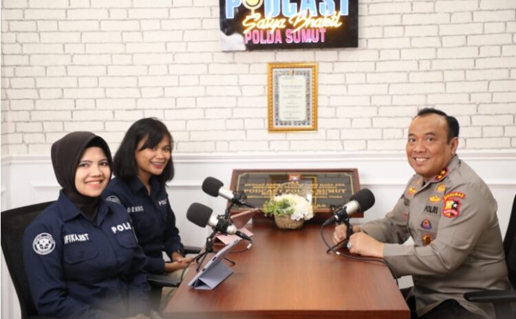  Hadir di Podcast Satya Bhakti Humas Polda Sumut, Kadiv Humas Polri Bahas Kesiapan Jelang Pemilu 2024