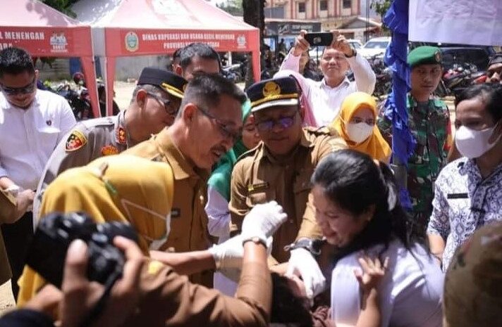 Bupati Labusel Buka Pencanangan Sub Pekan Imunisasi Nasional Polio