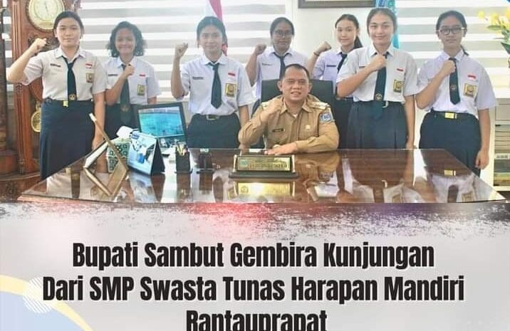 Bupati Labuhanbatu Sambut Kunjungan Sekolah Tunas Harapan Mandiri