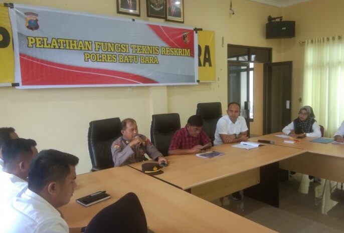 Polres Batubara Gelar Pelatihan Fungsi Teknis Reskrim