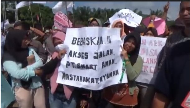  Ribuan Warga Demo PKS PT Sinar Mas Padang Halaban 