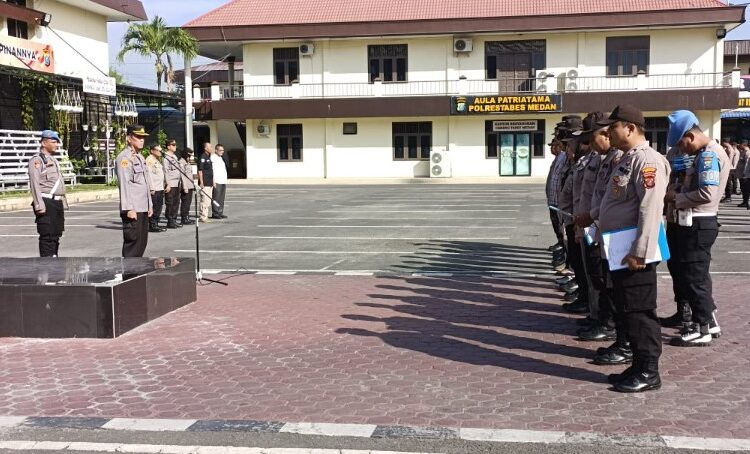  Apel Pagi Polrestabes Medan, Personel Diminta Tetap Disiplin Bertugas