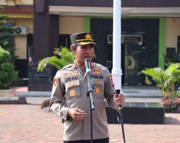  Kapolres Batubara Pimpin Apel Pergeseran Pasukan Pam, 67 Personil BKO Dikerahkan ke Danau Toba