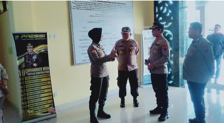  Polres Batubara Sambut Kunjungan Tim Biro Rorena Polda Sumut