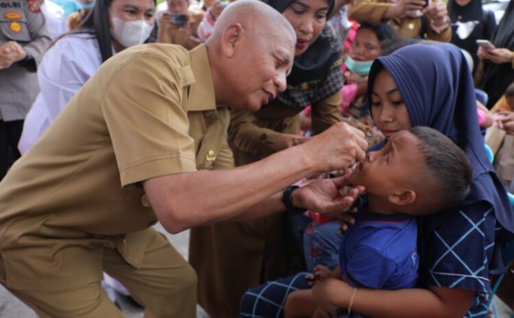  Hari Ke-6 Sub Pin Polio di Asahan Capai 88,2 %