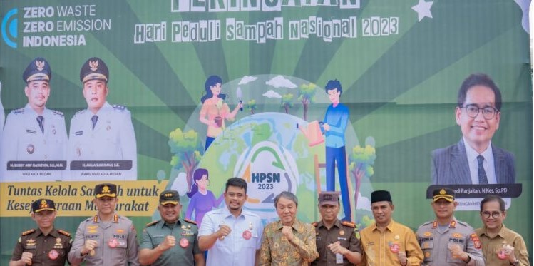  Kapolres Pelabuhan Belawan Hadiri Peringatan Hari Peduli Sampah Nasional