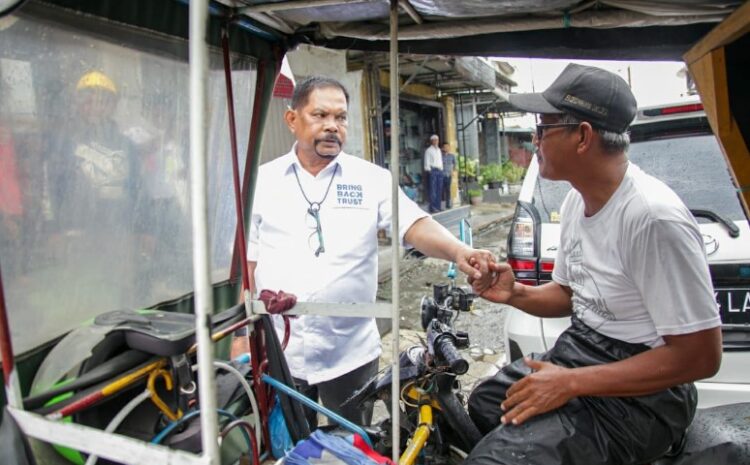 Sapa Abang Becak Belawan, Rahudman Siap Perjuangkan Medan Utara