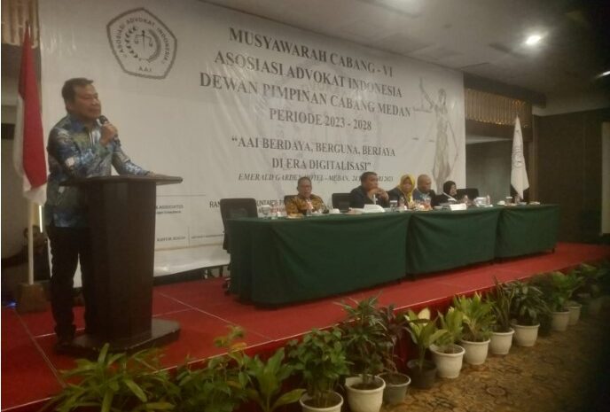 Yance Aswin SH Terpilih Secara Aklamasi Sebagai Ketua DPC AAI Kota Medan Periode 2023-2028