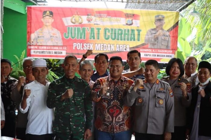  Polrestabes Medan Gelar Jumat Curhat dengan Warga Mandala, Jaga Suasana Aman dan Kondusif