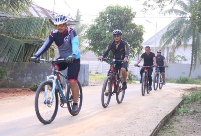  Tingkatkan Imun Tubuh, Kapolres Sergai Gowes Bersama PJU