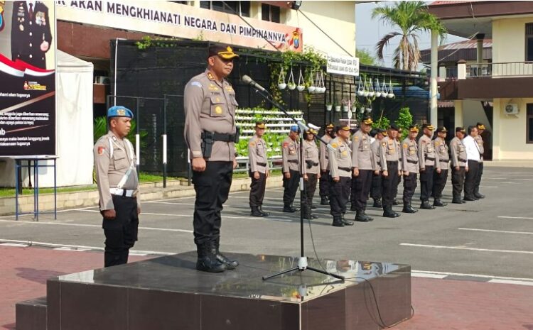  Saat Apel Pagi, Wakapolrestabes Medan Sampaikan Tugas Wewenang dan Tanggungjawab