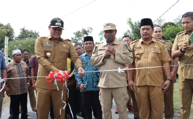  Pembangunan Infrastruktur Berlanjut, Bupati dan Wabup Sergai Resmikan Ruas Jalan Paya Lombang- Suka Damai