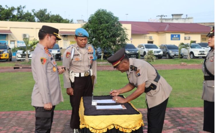 Kapolres Batubara Pimpin Upacara Sertijab Kasat Reskrim