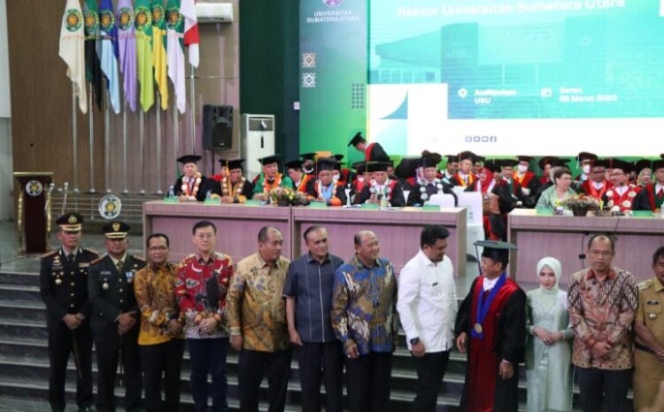  Kapolrestabes Medan Hadiri Pengukuhan Guru Besar USU