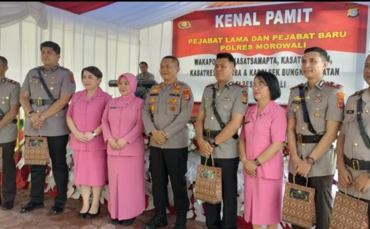 Gelar Kenal Pamit, Pejabat Lama dan Pejabat Baru Polres Morowali Terapkan Teori Kerja Sama