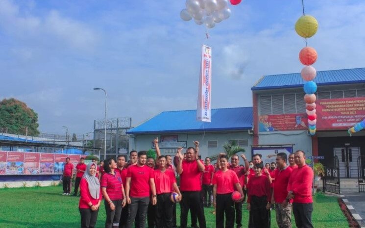 Lapas Kelas IIA Binjai Gelar Upacara Pembukaan Pekan Olah Raga HBP Ke-59