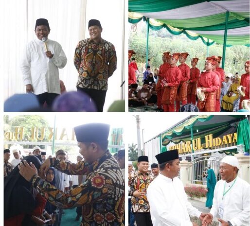  Hadir di Kecamatan Serbajadi, Bupati Sergai Ikuti Peringatan Isra Miraj dan Resmikan Masjid