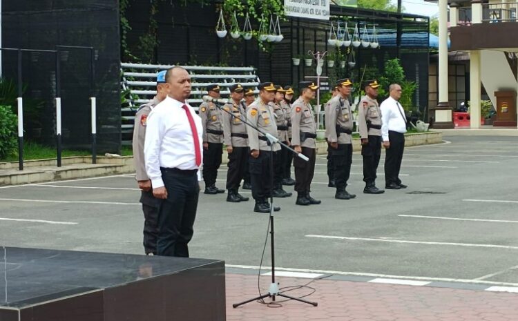  Pimpin Apel Pagi Polrestabes Medan, Kasat Narkoba: Jangan Terlibat Narkoba