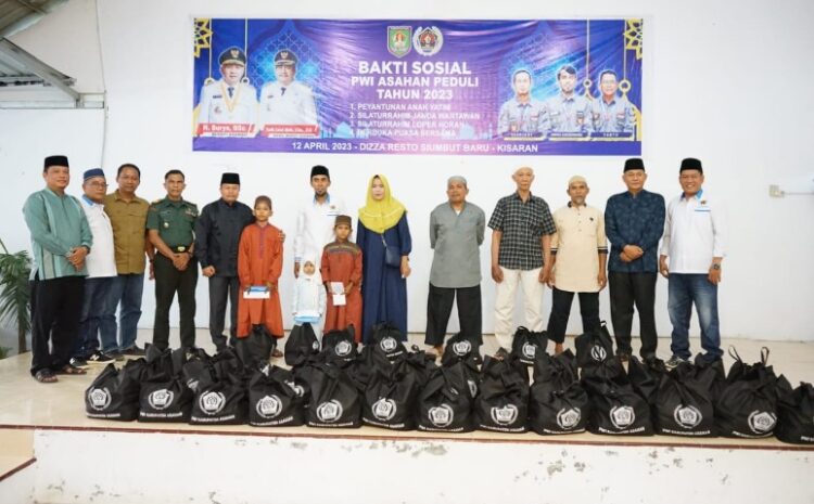  Bupati Asahan Apresiasi Bakti Sosial PWI Asahan Peduli 2023