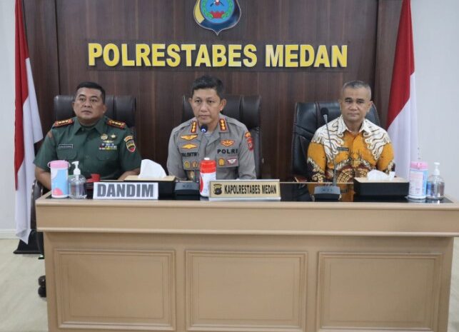  Kapolrestabes Medan Pimpin Vidcon Lintas Sektoral