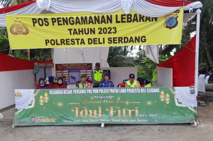  Polresta Deli Serdang Bersinergi Dengan TNI Gelar Operasi Ketupat Toba 2023