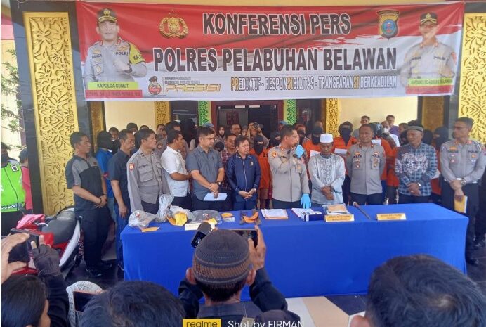 Polres Pelabuhan Belawan Ungkap Lima Kasus Viral