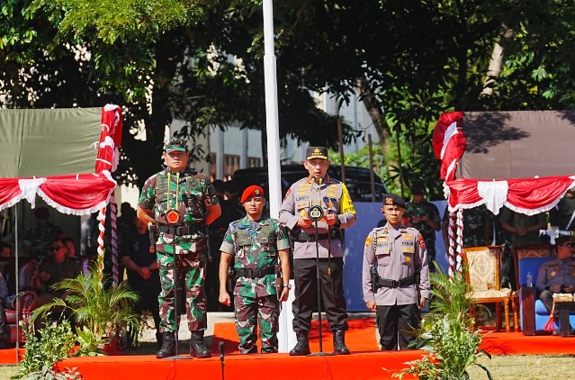 Apel Gelar Pasukan, Kapolri dan Panglima Tegaskan TNI-Polri Bersinergi dan Solid Amankan KTT ASEAN