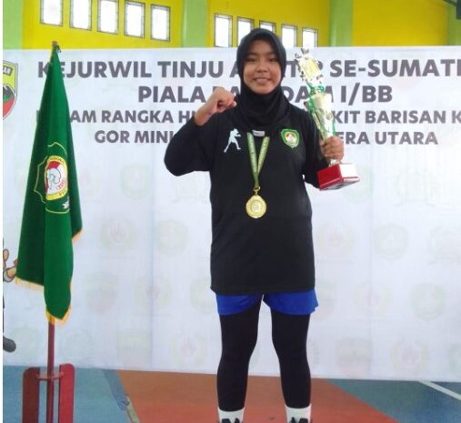  Nona Beby Cantika Sumbang Medali Emas, Pertina Sumut Juara Umum Kejurwil Piala Pangdam I/BB