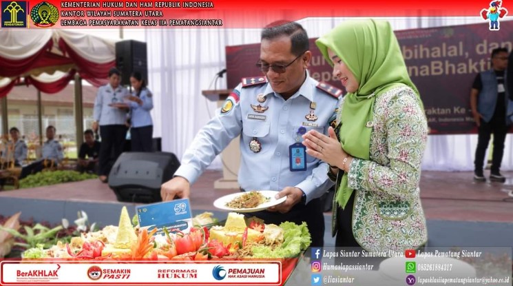  Lapas Kelas IIA Pematangsiantar Gelar HBP Ke-59 Sekaligus Halal Bihalal Idul Fitri 1444 H