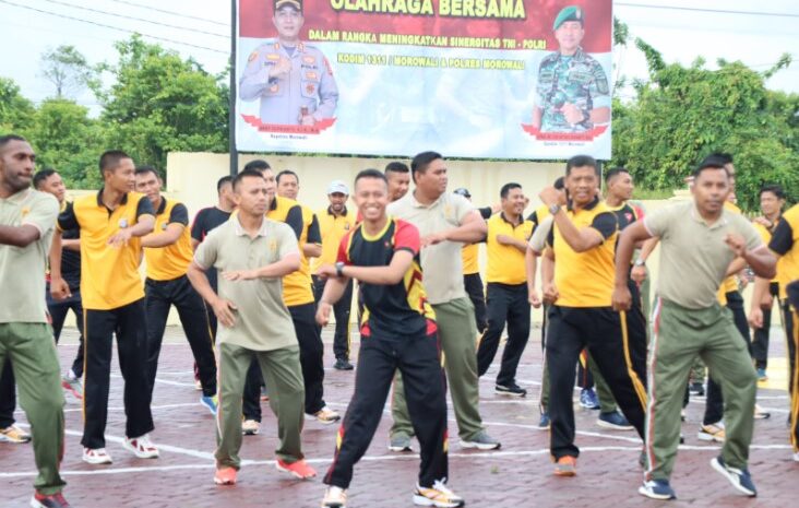 TNI/Polri di Morowali Pererat Sinergitas dengan Olahraga Bersama