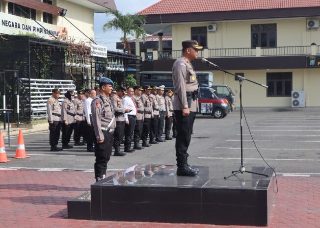  Apel Pagi, Wakapolrestabes Medan Bangga Pengamanan Operasi Ketupat Toba 2023 Berjalan Baik dan Lancar