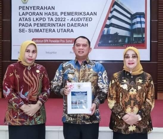 Pemkab Labuhanbatu Terima Predikat WTP LKPD TA 2022 dari BPK-RI