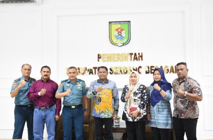 Pemkab Sergai dan Lantamal I Belawan Siap Bersinergi Bangun Desa Bagan Kuala sebagai KBN