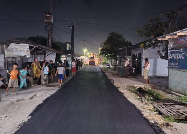 Dinas SDABMBK Kota Medan Aspal Jalan Marelan Tengah