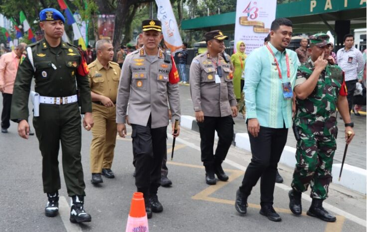  Kapolrestabes Medan Kawal PAM Kunjungan Presiden RI