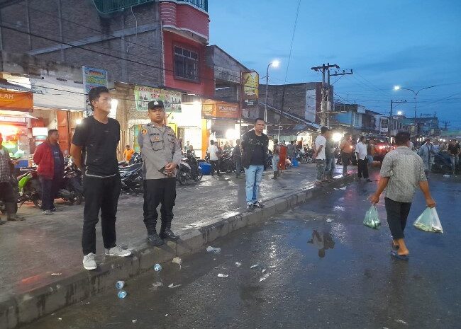 Cegah Kesemrawutan Pasar Ikan dan Pajak Sayur, Muspika Tanjung Tiram Tertibkan Para Pedagang